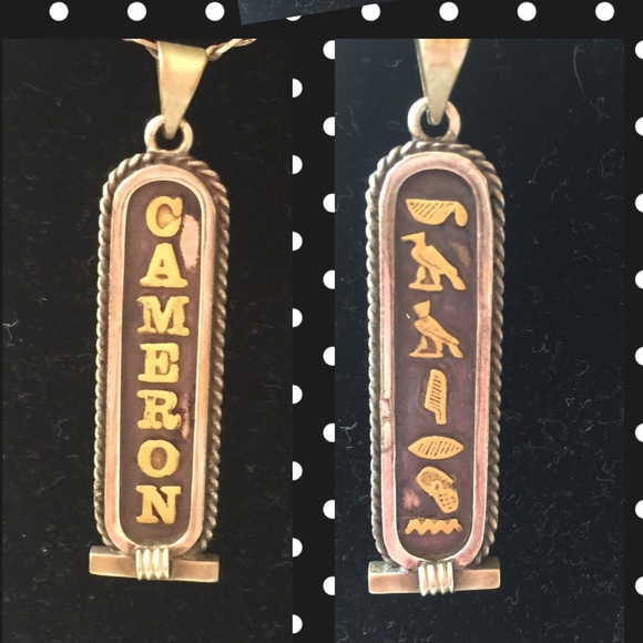 Name In Egyptian Hieroglyphics Necklace 